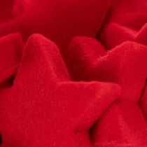 Artikel Deko-Sterne rot beflockt 4–5 cm 40 Stück