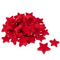 Artikel Deko-Sterne rot beflockt 4–5 cm 40 Stück