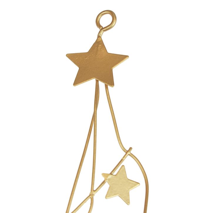 Sterne Deko Dekohänger Weihnachten Metall Gold 85cm