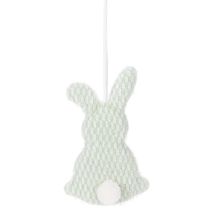 Artikel Osterhasen-Hänger aus Textil, 13 cm, Pastellfarben, Frühlingsdekoration Innenräume, 3er-Set