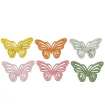 Artikel Streuer Holzschmetterling Bunte Streudeko 4,5×3cm 48 St
