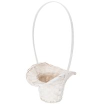 Artikel Weisser Streukorb aus Spaltweide für Blütenblätter 36cm 3er-Set