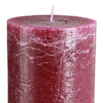 Artikel Durchgefärbte Stumpenkerzen Berry 85×200mm, 2er-Set für Dekoration und Ambiente