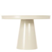 Artikel Dekotablett Metall rund Creme 30 cm mit Fuss