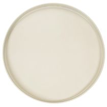 Artikel Dekotablett rund Metall 30 cm beige für Wohn- und Pflanzendekoration