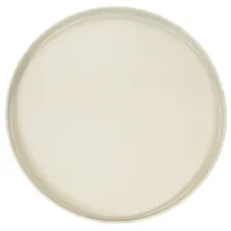 Artikel Dekotablett rund Metall 30 cm beige für Wohn- und Pflanzendekoration