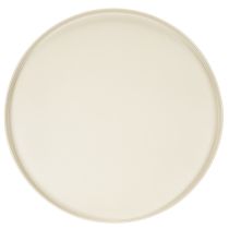 Artikel Dekoteller Metall rund beige 40 cm Durchmesser 20 cm hoher Fuss