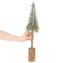 Artikel Künstliche Tanne 60cm mit Schneeoptik und Holzsockel