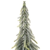 Artikel Tannenbaum künstlich geeist mit Holzsockel 75 cm für Winterdekoration
