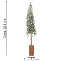 Artikel Künstlicher Tannenbaum 90 cm gefrostet mit Holzsockel