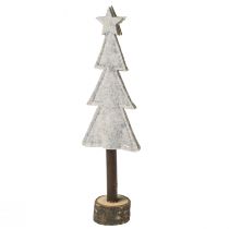 Artikel Tannenbaum aus Filz mit Herz- und Sternmotiv, Beige-Rot, H 21 cm, 4 Stück