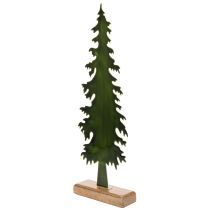 Artikel Deko Tannenbaum Metall grün auf Holzfuss 46cm Tischdekoration Weihnachten