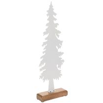 Artikel Deko Tannenbaum Metall grün auf Holzfuss 46cm Tischdekoration Weihnachten