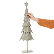 Artikel Deko-Tannenbaum aus Metall auf Standfuss mit Stern 74 cm für Innenbereich