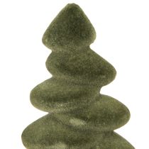 Artikel Tannenbaum Tischdekoration beflockt Grün 16,5 cm 4 Stück