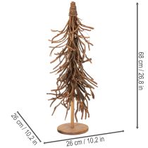 Artikel Deko-Baum aus Weidenzweigen auf Holzfuss, 68 cm, Naturton