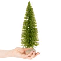 Artikel Künstlicher Tannenbaum 31 cm aus Kunststoff und Holz in Grün, Rot und Orange im 3er-Set