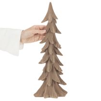 Artikel Deko Tannenbaum beflockt Kunststoff 44cm Braun