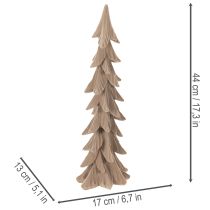 Artikel Deko Tannenbaum beflockt Kunststoff 44cm Braun