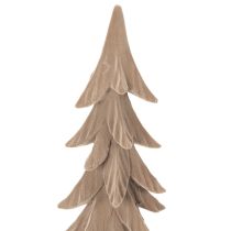 Artikel Deko Tannenbaum beflockt Kunststoff 44cm Braun
