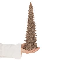 Artikel Deko Tannenbaum beflockt Kunststoff 34cm Braun für Innenbereich
