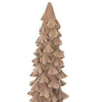 Artikel Deko Tannenbaum beflockt Kunststoff 34cm Braun für Innenbereich