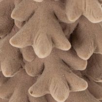 Artikel Deko Tannenbaum beflockt Kunststoff 34cm Braun für Innenbereich
