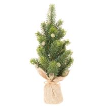 Artikel Künstlicher Mini-Weihnachtsbaum im Jutesack, 38 cm, für Innenräume