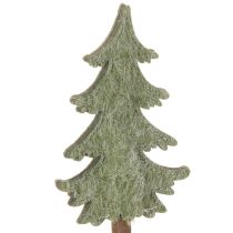 Artikel Deko Tannenbaum auf Holzstab 45 cm, Set aus 6, grau und grün