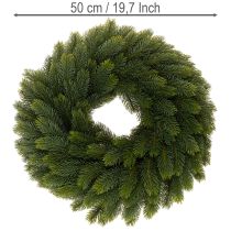 Artikel Künstlicher Tannenzweige Kranz rund 50 cm grün