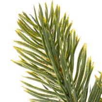 Artikel Künstlicher Tannenzweig aus grünem Kunststoff für winterliche Dekorationen 25 cm, 24 Stück