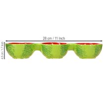 Artikel Tapas Set Keramik Dipschalen Wassermelonen-Design 8,5×28 cm