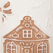 Artikel Keramiktasse mit Lebkuchen-Hausmotiv und Reliefmuster 9 cm