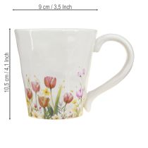 Artikel Kaffeetasse mit bunten Blüten für den gemütlichen Start in den Tag 10,5cm