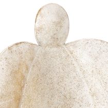 Artikel Engelfigur aus Metall in Gold, 50 cm, Kerzenhalter für Tischdekoration