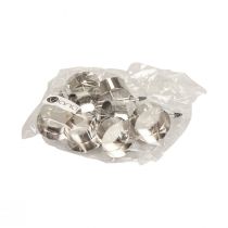 Artikel Teelichthalter zum Stecken Adventskranz Silber Ø4cm 8 St