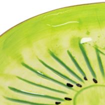 Artikel Teller rund Keramik Kiwi-Motiv grün 16 cm Set mit 2 Stück