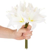 Artikel Künstliche Tigerlilie weiss Bund mit 6 Stück 29 cm für Innenbereich