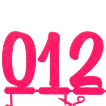 Artikel Tischdekoration aus Filz Rosa Pink – DIY-Set mit Zahlen und Schriftzug – 27,5 × 19,5 cm