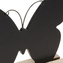 Artikel Holz Schmetterling Deko Schwarz Natur 15 cm – 6er Set