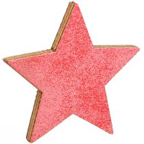 Artikel Tischdeko Sterne Holz Weihnachten 3 Farben Ø3–5cm 48 St