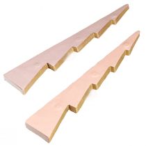 Artikel Tischdekoration Weihnachtsbaum Wabenpapier Apricot Gold 30 cm 2er-Set