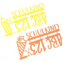 Artikel Tischdekoration Einschulung Filz Gelb Orange 10x20cm 2 Stück
