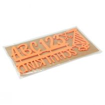 Artikel Tischdekoration Einschulung Filz Gelb Orange 10x20cm 2 Stück