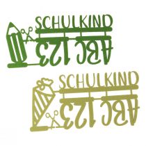 Artikel Tischdekoration Einschulung Filzplatten Grün Hellgrün 10x20cm 2er-Set