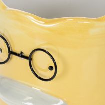 Artikel Dekorative Keramikvase gelb mit Entenmotiv 13cm Set 2 Stück – Wohnraum- und Tischdekoration
