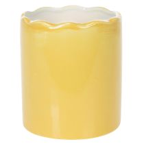Artikel Dekorative Keramikvase gelb mit Entenmotiv 13cm Set 2 Stück – Wohnraum- und Tischdekoration