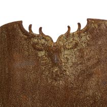 Artikel Pflanzgefäss 3er-Set Metall oval mit Hirschmotiv Rostoptik