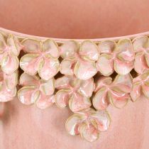 Artikel Blumentopf Keramik Rosa – Eleganter Pflanztopf mit Blütenverzierung Ø16cm
