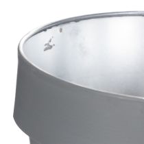 Artikel Metall-Blumentopf 15 cm mit Wiesenblumen-Design im 3er-Set für Balkon und Terrasse
